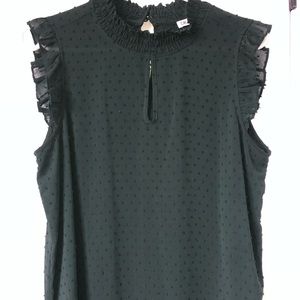 Marshalls | Green Keyhole Blouse